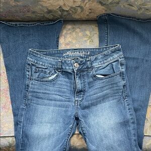 American Eagle Outfitters Women's Hi Rise Artist super stretch Jeans